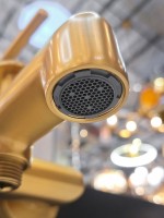 Смеситель для ванны с душем AltroBagno Metropoli 0219 OrSp матовое золото