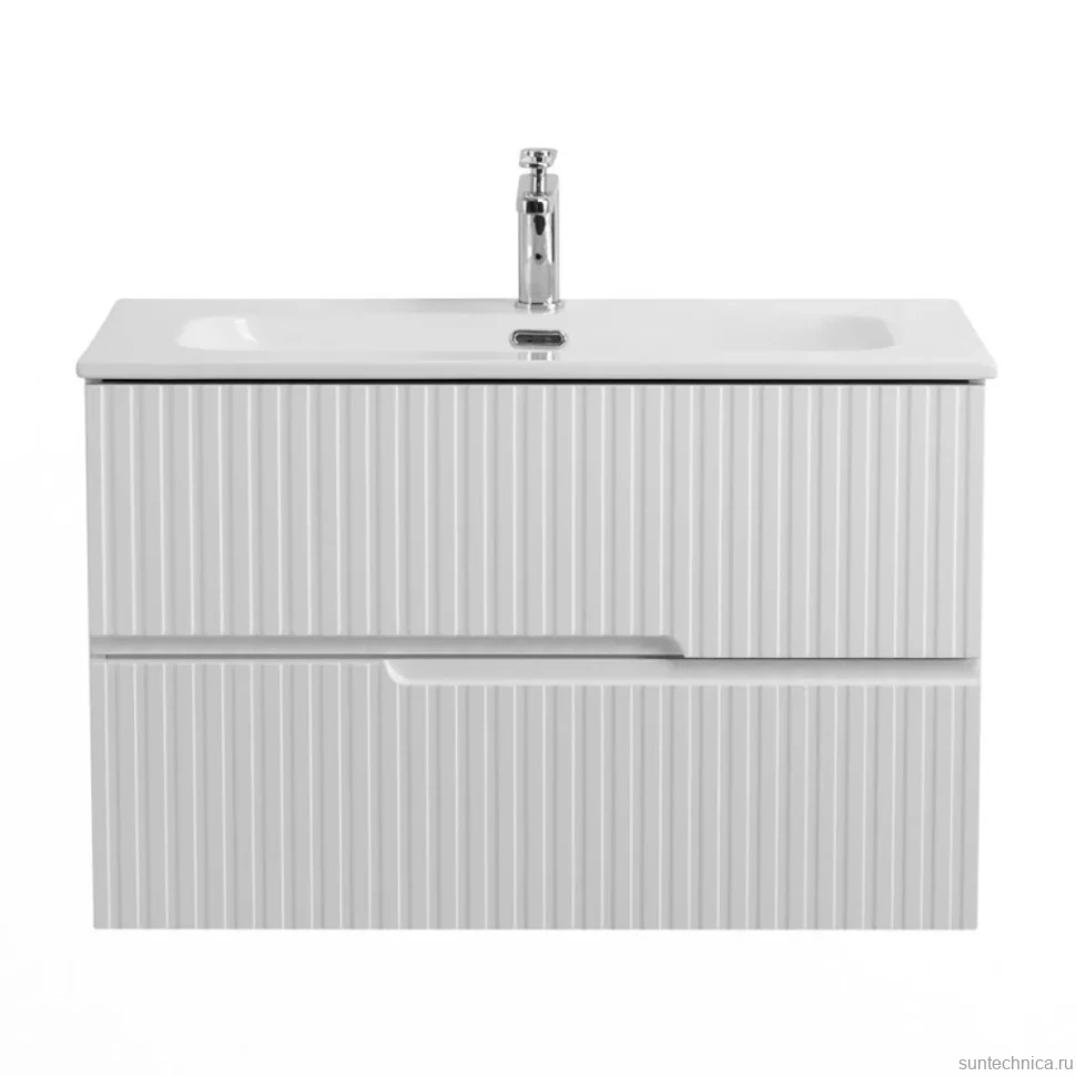 Мебель для ванной комнаты Cezares Duet 80 bianco opaco, раковина Cezares CZR-8073-80