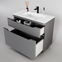 Мебель для ванной комнаты Style Line Марелла 90 напольная, серая