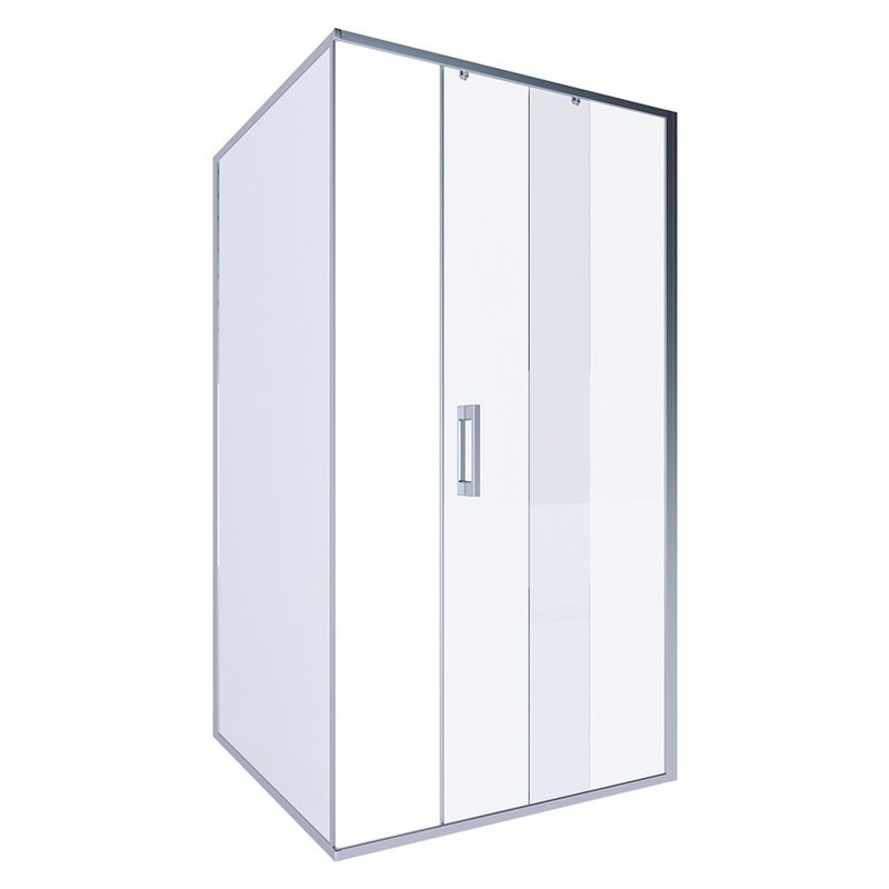 Душевой уголок Alex Baitler AB61C120 + SG61C80 120x80, профиль сатин , стекло прозрачное