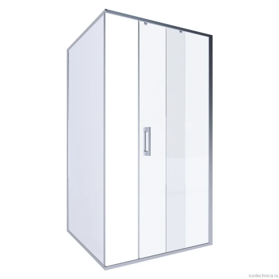 Душевой уголок Alex Baitler AB61C120 + SG61C80 120x80, профиль сатин , стекло прозрачное