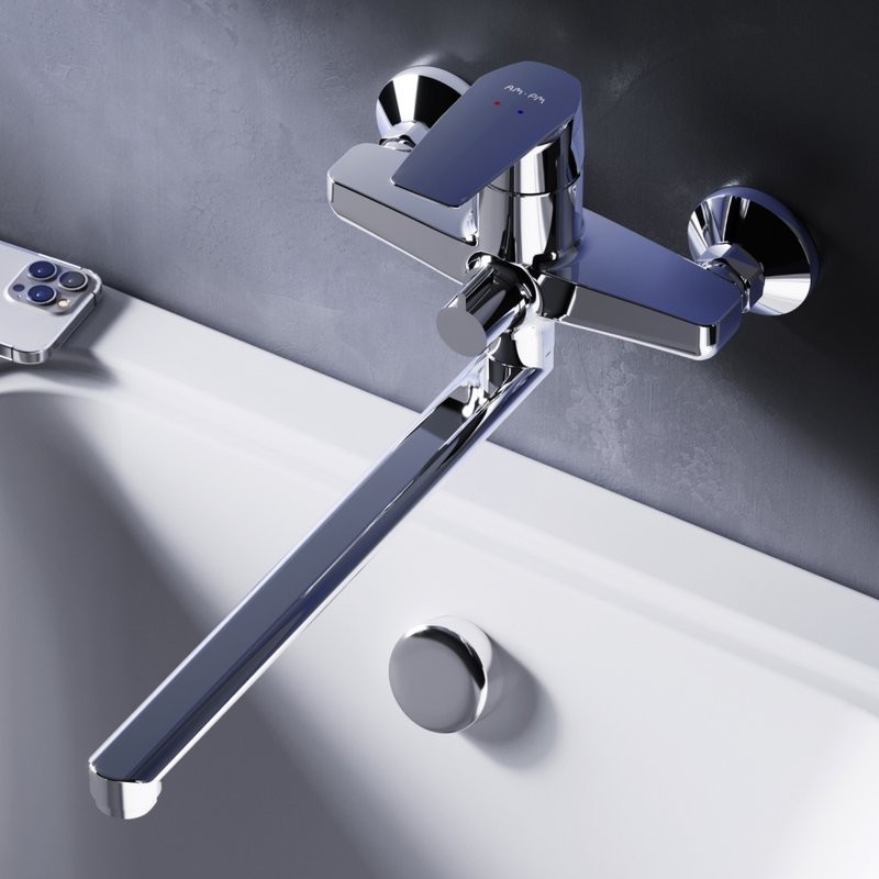 Смеситель с длинным изливом для ванны AM.PM Gem F90A90000