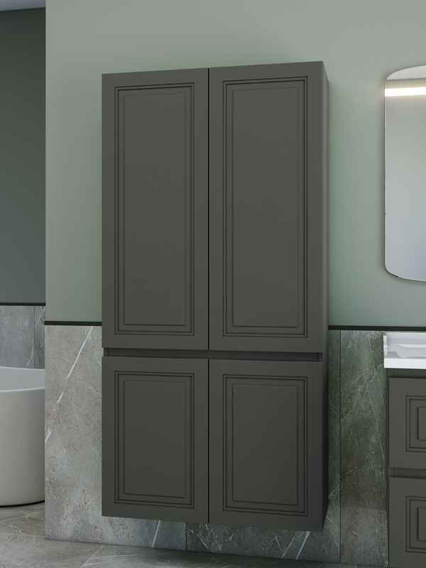 Шкаф-пенал для ванной Caprigo Wales 80 графит