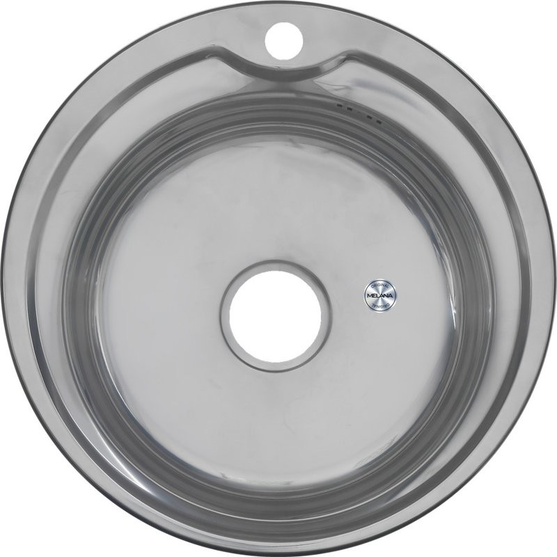 Мойка кухонная Melana 510 0,8/180 серебристая