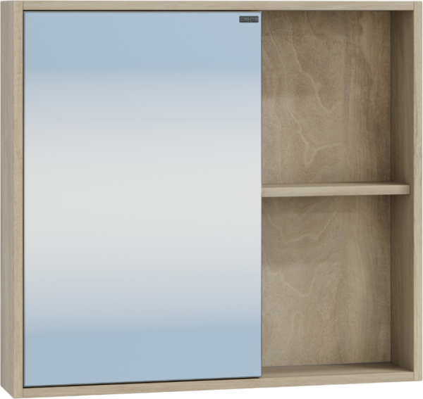 Зеркало-шкаф СанТа Прима 70 дуб светлый