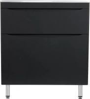 Мебель для ванной комнаты Style Line Бергамо Мини 90 Люкс Plus напольная, антискрейтч черная