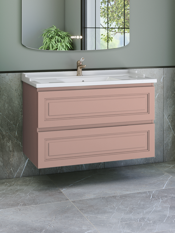 Тумба с раковиной Caprigo Wales 100 пудра