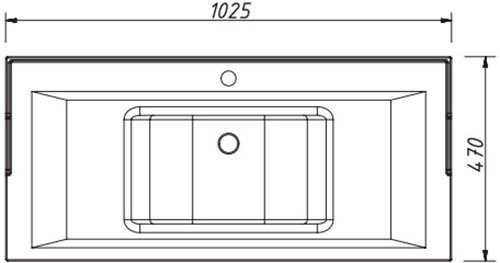 Тумба с раковиной Caprigo Wales 100 пудра