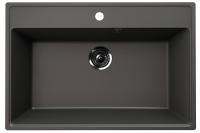 Мойка кухонная Ulgran Quartz Forte 760-09 асфальт Мойка кухонная Ulgran Quartz Forte 760-09 асфальт