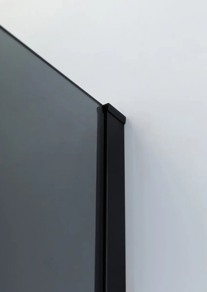 Душевой уголок Cezares Slider AH 2 80/90-100/110 Grigio Nero профиль черный, стекло серое