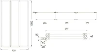 Шторка на ванну Veconi Palau PL-73L 90 см
