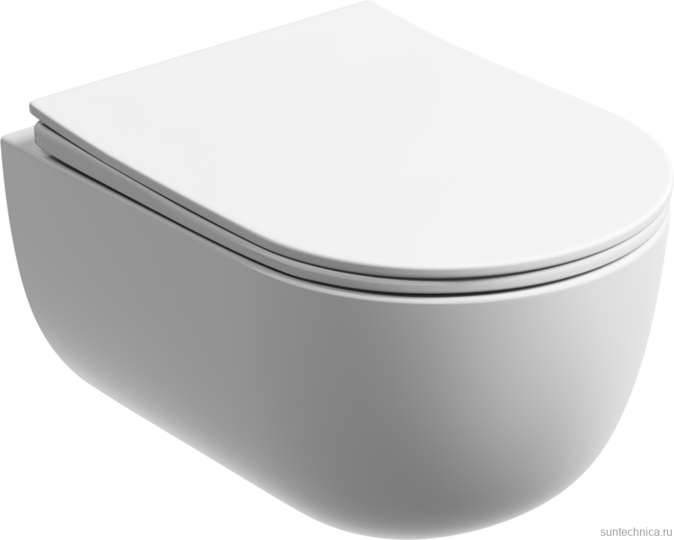 Унитаз подвесной Ceramicanova Modena Rimless CN6063MW белый матовый