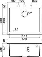Комплект Мойка Omoikiri Bosen 57-WH белая + Смеситель Kaiser County 55244-4 белый