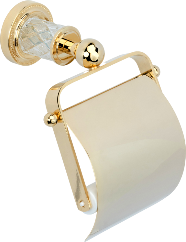 Держатель туалетной бумаги Boheme Murano Cristal 10901-CRST-G золото