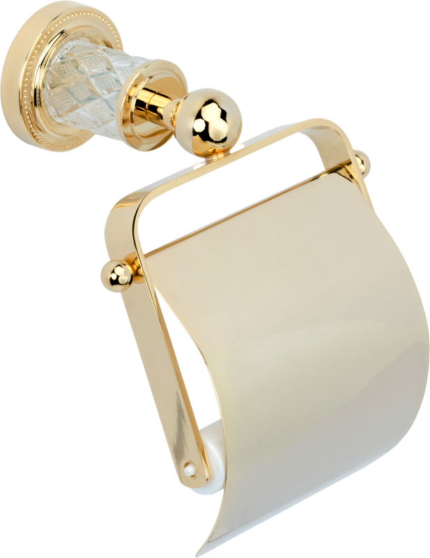 Держатель туалетной бумаги Boheme Murano Cristal 10901-CRST-G золото