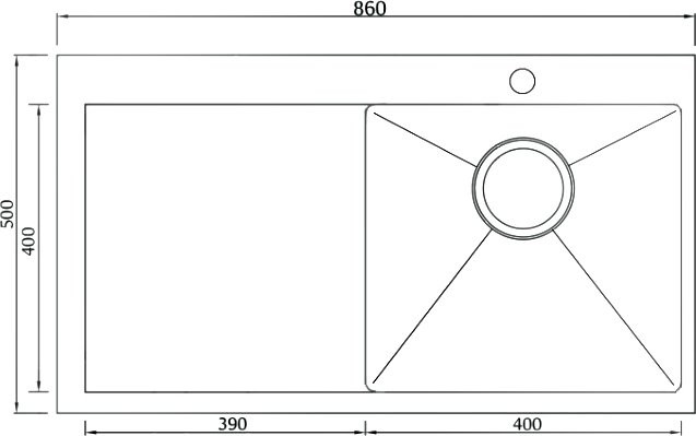 Мойка кухонная Seaman Eco Marino SMV-860L