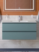 Тумба под раковину без столешницы BelBagno Kraft 100 подвесная, матовая голубая