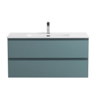 Тумба под раковину без столешницы BelBagno Kraft 100 подвесная, матовая голубая