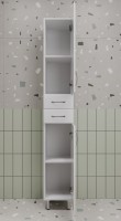 Шкаф пенал для ванной Style Line Эко Стандарт 30 напольный, белый