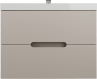 Тумба с раковиной Style Line Матис 80 подвесная, крем