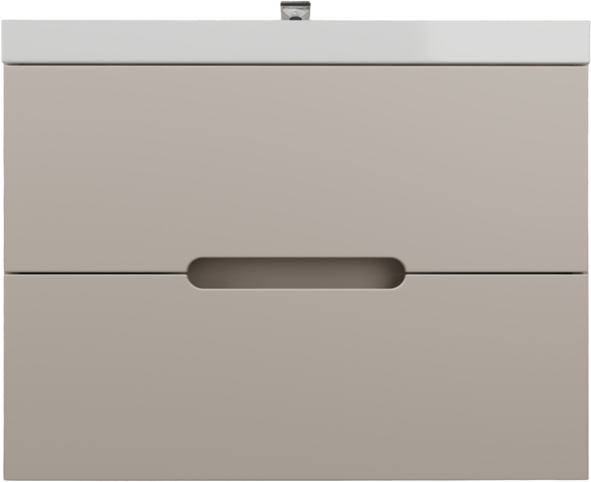 Тумба с раковиной Style Line Матис 80 подвесная, крем