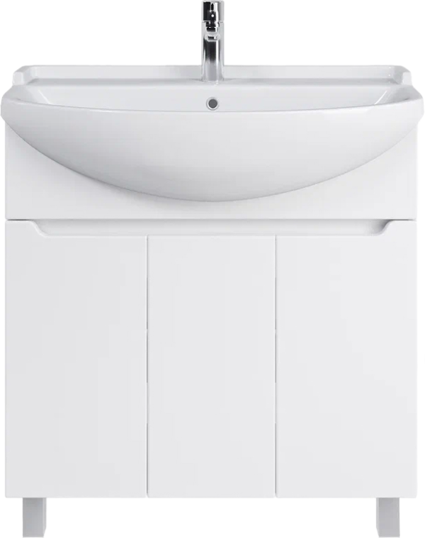 Тумба под раковину SanStar Лайн 80 напольная, белая