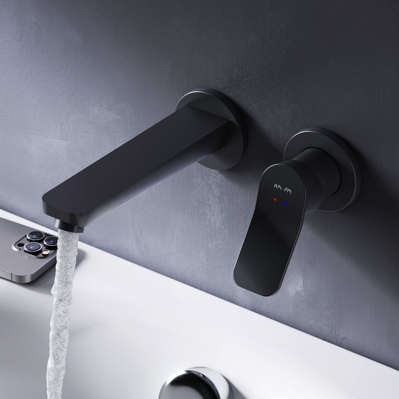 Смеситель для раковины AM.PM X-Joy F85A72622 С ВНУТРЕННЕЙ ЧАСТЬЮ, черный