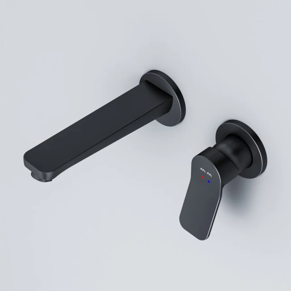 Смеситель для раковины AM.PM X-Joy F85A72622 С ВНУТРЕННЕЙ ЧАСТЬЮ, черный
