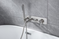 Встраиваемый смеситель для душа и ванны Allen Brau Priority 5.31006-BN С ВНУТРЕННЕЙ ЧАСТЬЮ, брашированный никель