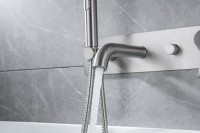 Встраиваемый смеситель для душа и ванны Allen Brau Priority 5.31006-BN С ВНУТРЕННЕЙ ЧАСТЬЮ, брашированный никель