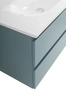 Мебель для ванной комнаты BelBagno Kraft 80 подвесная, матовая голубая, раковина bb-8099-80