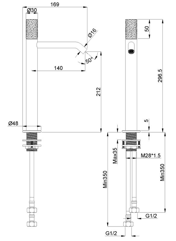Смеситель для раковины Vincea Аура VBF-6AU2CH хром