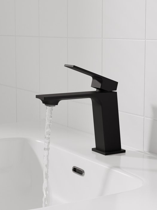 Смеситель для раковины IDDIS RAMBL00i01 матовый черный