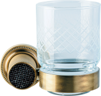 Стакан Boheme Royal Cristal Black Br подвесной, бронза