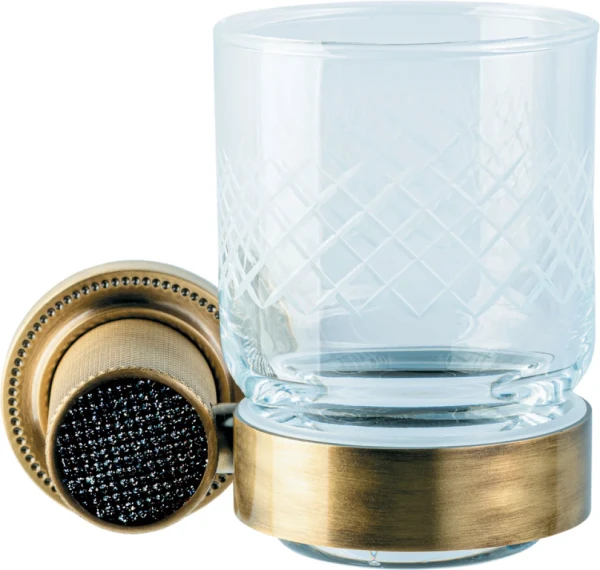 Стакан Boheme Royal Cristal Black Br подвесной, бронза