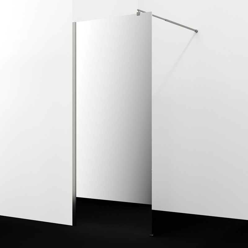 Душевая перегородка Wasserkraft Rur 30W 100 см, профиль никель, стекло зеркальное