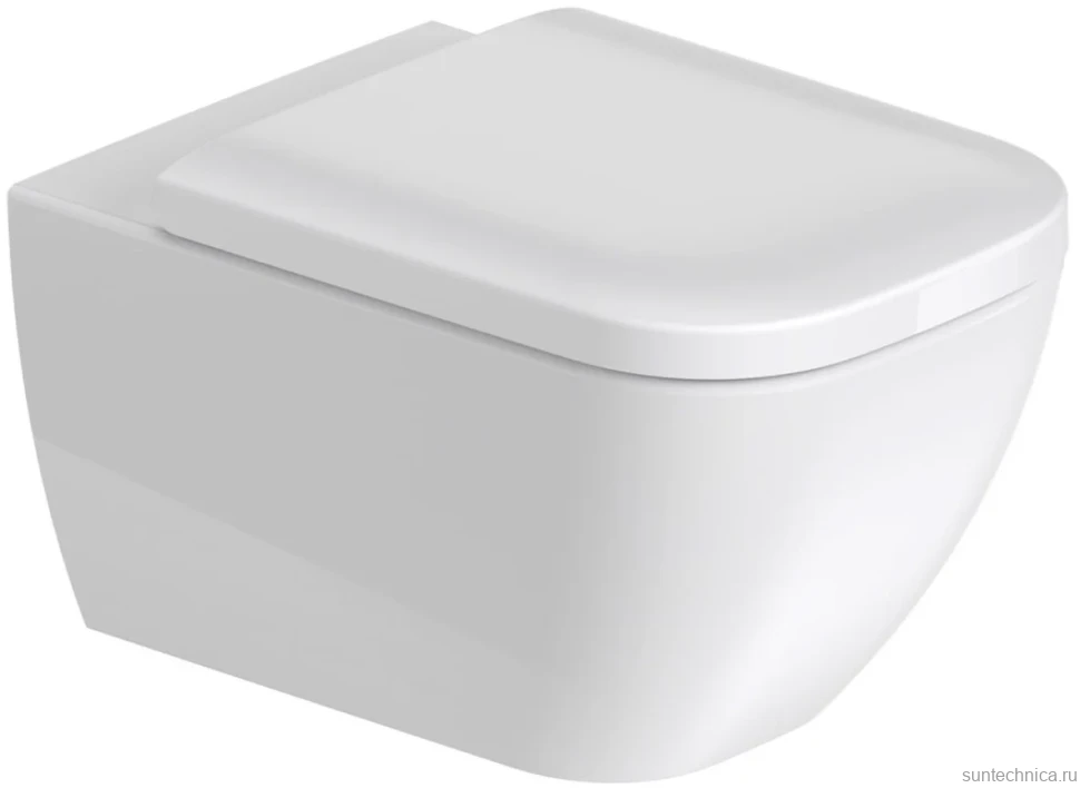 Комплект Унитаз подвесной Duravit Happy D.2 2222090000 rimless + Крышка 0064590000 с микролифтом + Инсталляция Grohe Rapid SL 38721001 3 в 1 с кнопкой смыва