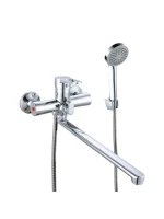 Смеситель с длинным изливом для ванны РМС SL141 SL141-006E Смеситель с длинным изливом для ванны РМС SL141 SL141-006E