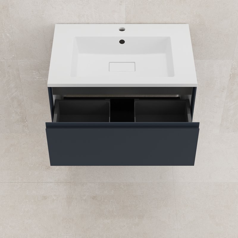 Тумба с раковиной Style Line Лима Plus 70 подвесная, эмаль, графит