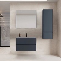 Тумба с раковиной Style Line Лима Plus 70 подвесная, эмаль, графит