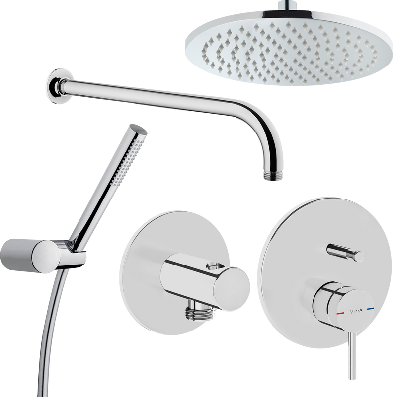 Душевой комплект VitrA Origin A49266EXP С ВНУТРЕННЕЙ ЧАСТЬЮ, хром