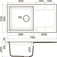 Комплект Мойка Omoikiri Sakaime 78-GR leningrad grey + Измельчитель Nagare 500
