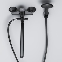 Смеситель с длинным изливом для ванны AM.PM X-Joy S F85B90122 черный Смеситель с длинным изливом для ванны AM.PM X-Joy S F85B90122 черный