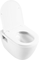 Комплект Унитаз подвесной BelBagno Loto BB070CHR/SC безободковый, с микролифтом, инсталляция BB002-80 с кнопкой BB014-SR-BIANCO