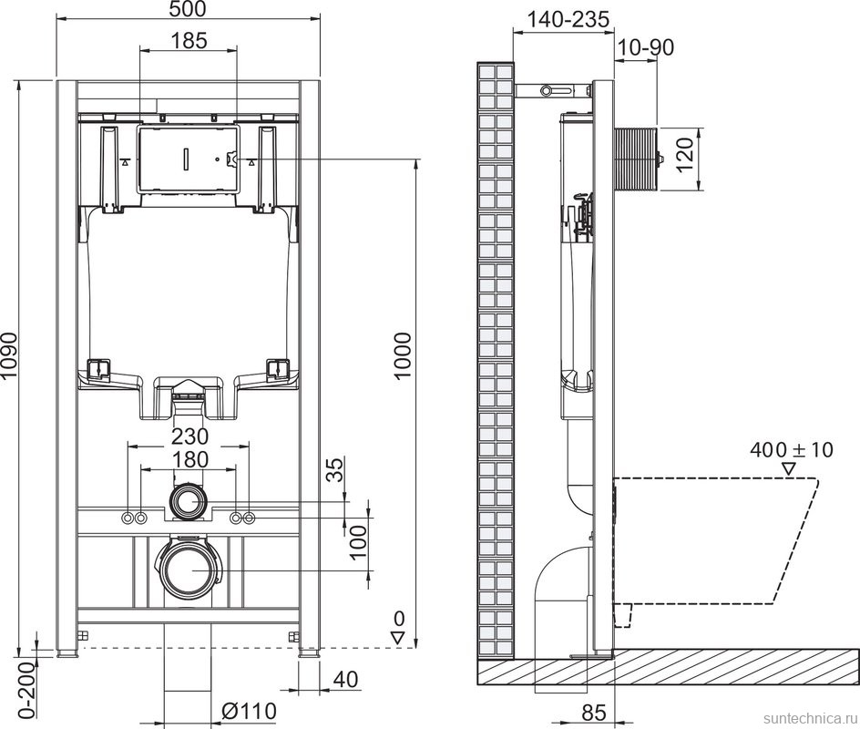 Комплект Унитаз подвесной BelBagno Loto BB070CHR/SC безободковый, с микролифтом, инсталляция BB002-80 с кнопкой BB014-SR-BIANCO
