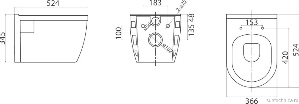 Комплект Унитаз подвесной BelBagno Loto BB070CHR/SC безободковый, с микролифтом, инсталляция BB002-80 с кнопкой BB014-SR-BIANCO