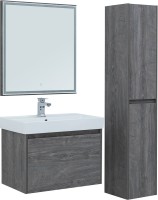 Тумба с раковиной Aquanet Nova Lite 75 дуб рошелье, 1 ящик