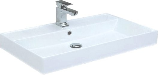 Тумба с раковиной Aquanet Nova Lite 75 дуб рошелье, 1 ящик