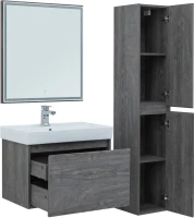 Тумба с раковиной Aquanet Nova Lite 75 дуб рошелье, 1 ящик