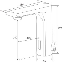 Смеситель для раковины beWash Photocell BWAM0BS8039 сенсорный, хром Смеситель для раковины beWash Photocell BWAM0BS8039 сенсорный, хром